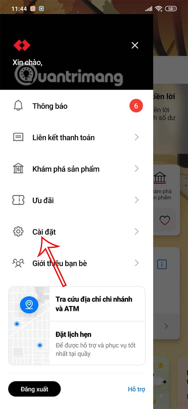 Cài đặt Techcombank Mobile