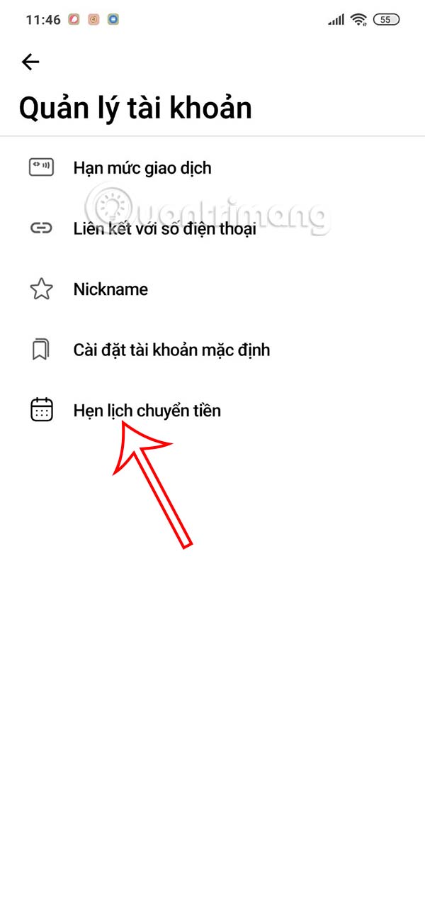 Hẹn lên lịch Techcombank Mobile