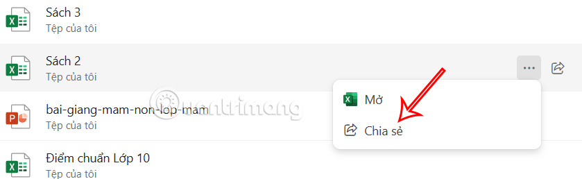Biểu tượng chia sẻ OneDrive
