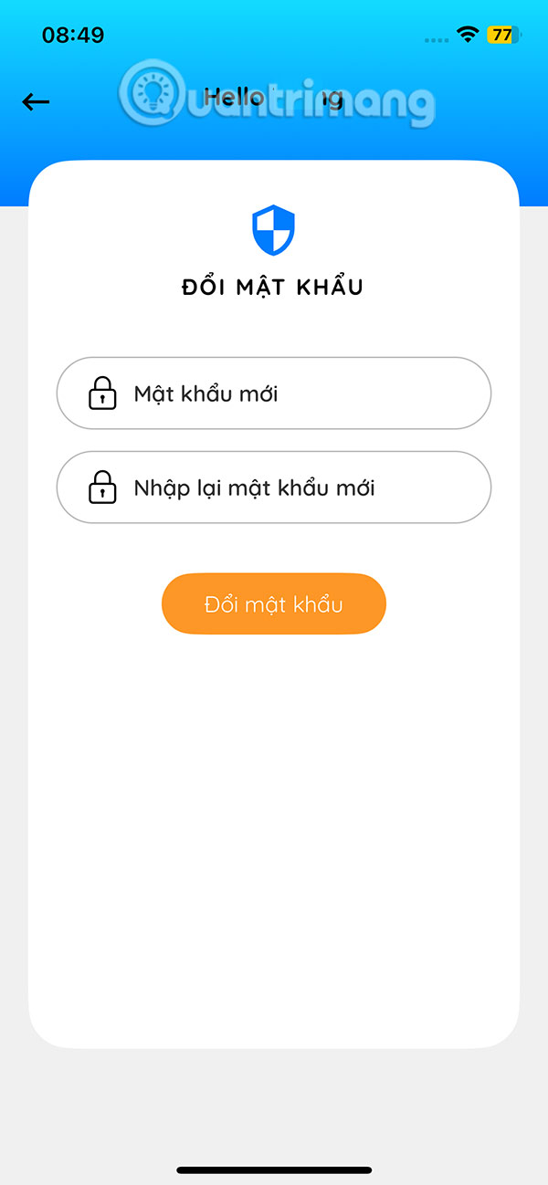 Thay mật khẩu GS25