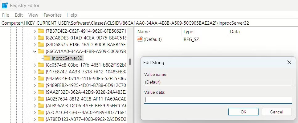 Khôi phục menu ngữ cảnh cổ điển bằng cách tinh chỉnh Registry Editor.