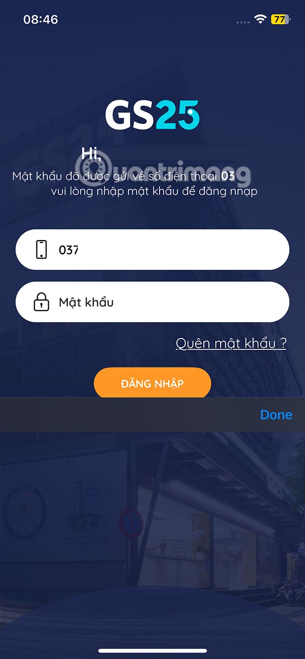 Mật khẩu GS25 VN
