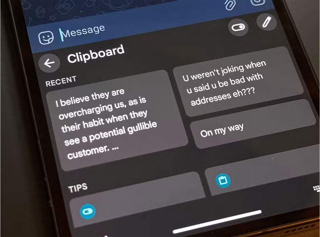 Trình quản lý clipboard trong Android 15