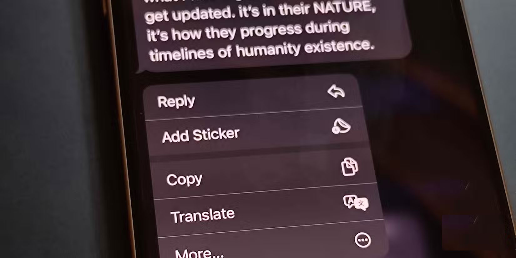 Sao chép tin nhắn trên iOS