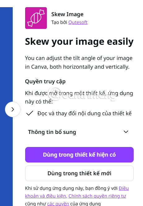 Dùng công cụ Skew image cho thiết kế