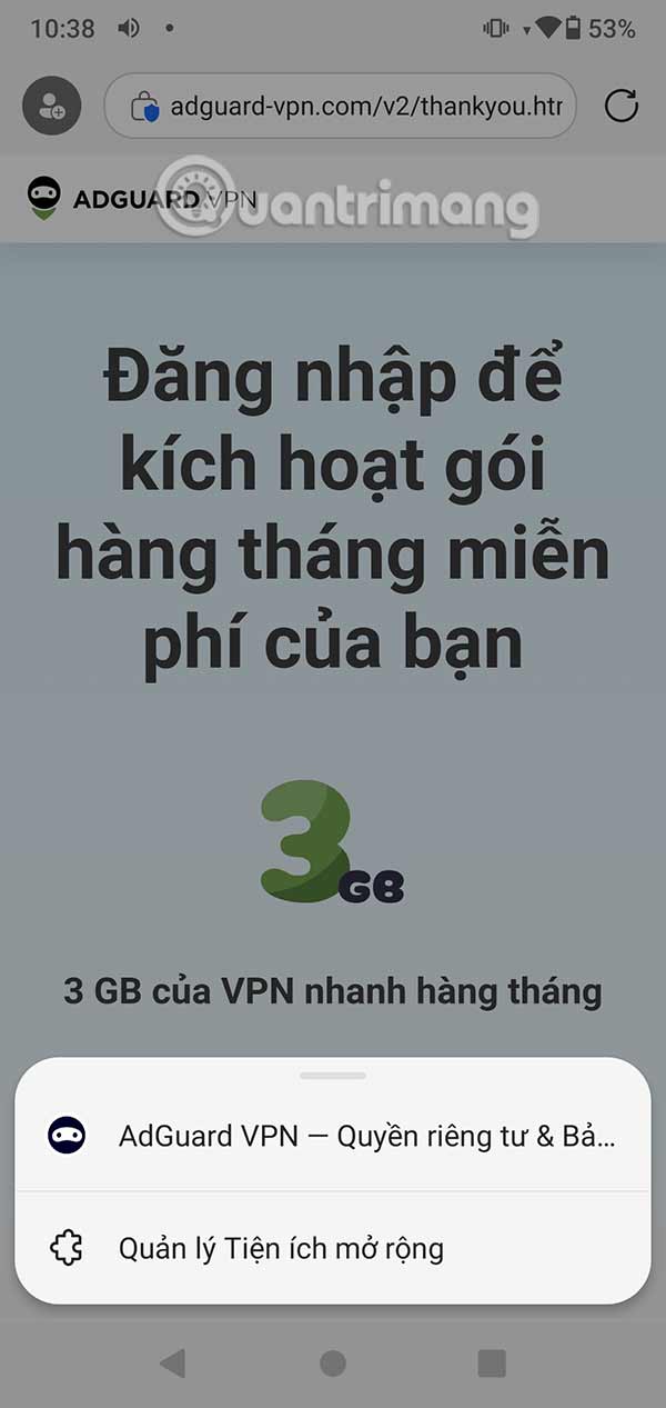Tiện ích cài trên trình duyệt