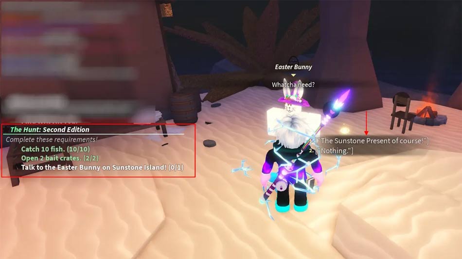 Phần thưởng nhiệm vụ Fish Hunt