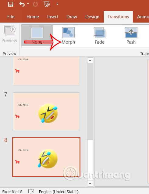 Hiệu ứng Morph mô hình 3D trong PowerPoint