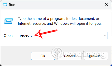 Truy cập Registry Editor 