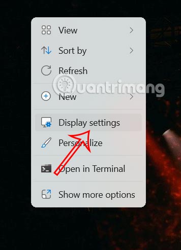 Display settings Windows 11