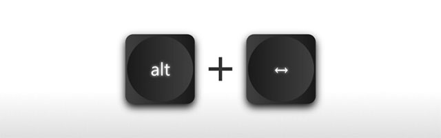 Alt + Phím Mũi Tên: Điều Hướng