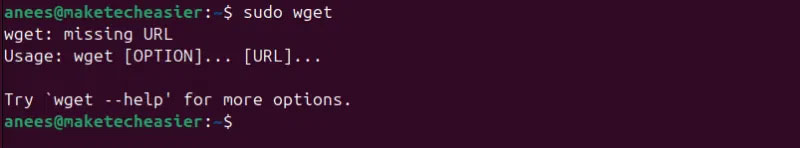 Kiểm tra tính khả dụng của Wget