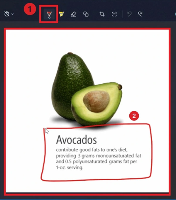 Công cụ Draw and Hold trên Snipping Tool