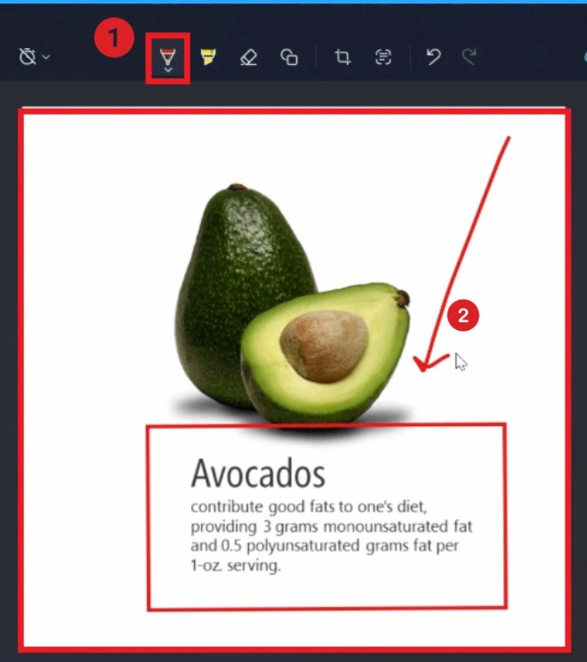 Vẽ mũi tên bằng Draw and Hold trên Snipping Tool