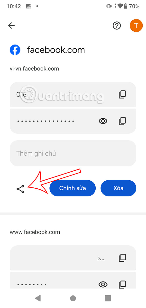 Chia sẻ mât khẩu