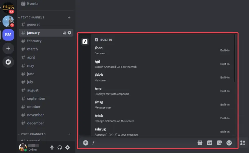 Tạo shortcut trò chuyện