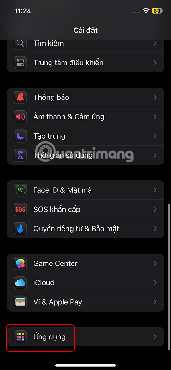 Ứng dụng trên Safari
