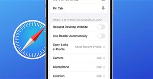 Hướng dẫn chỉnh cài đặt trang web Safari trên iPhone