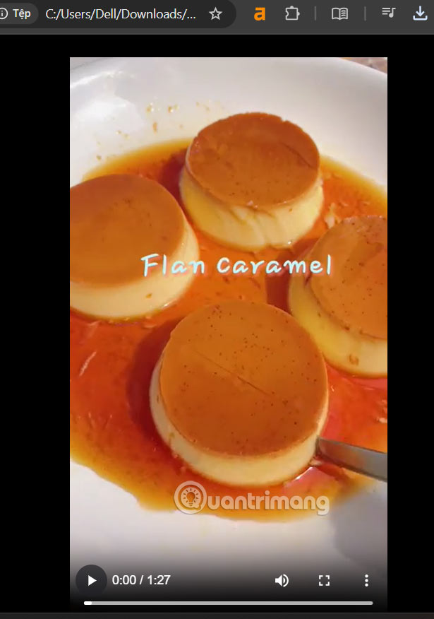 Mở video trên Chrome