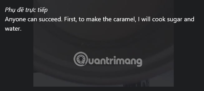 Dịch phụ đề trực tiếp trên Chrome