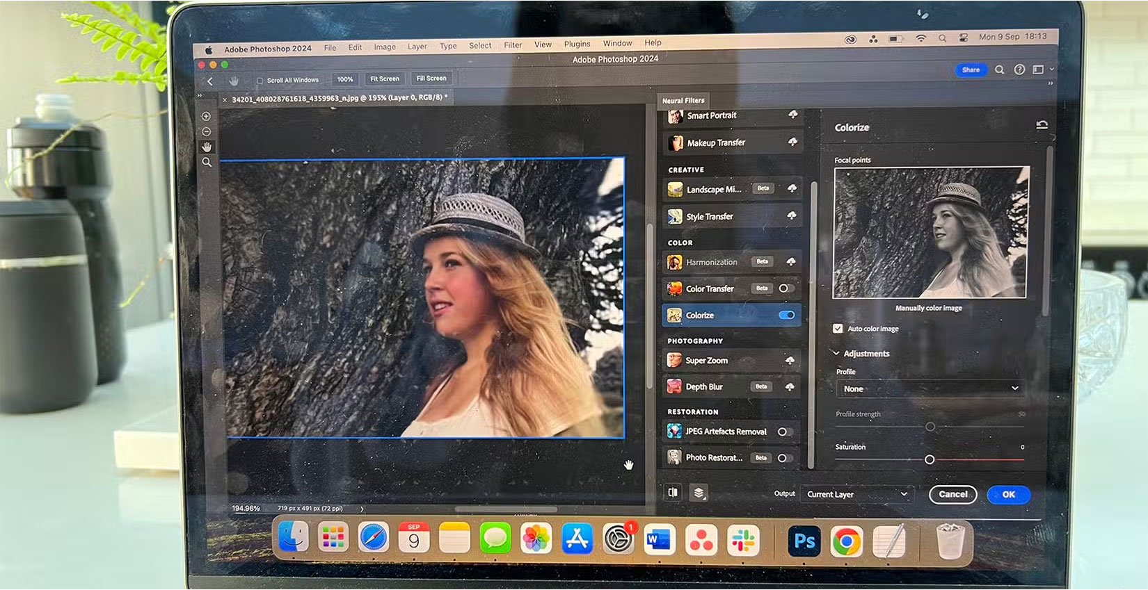 Photoshop AI Colorize