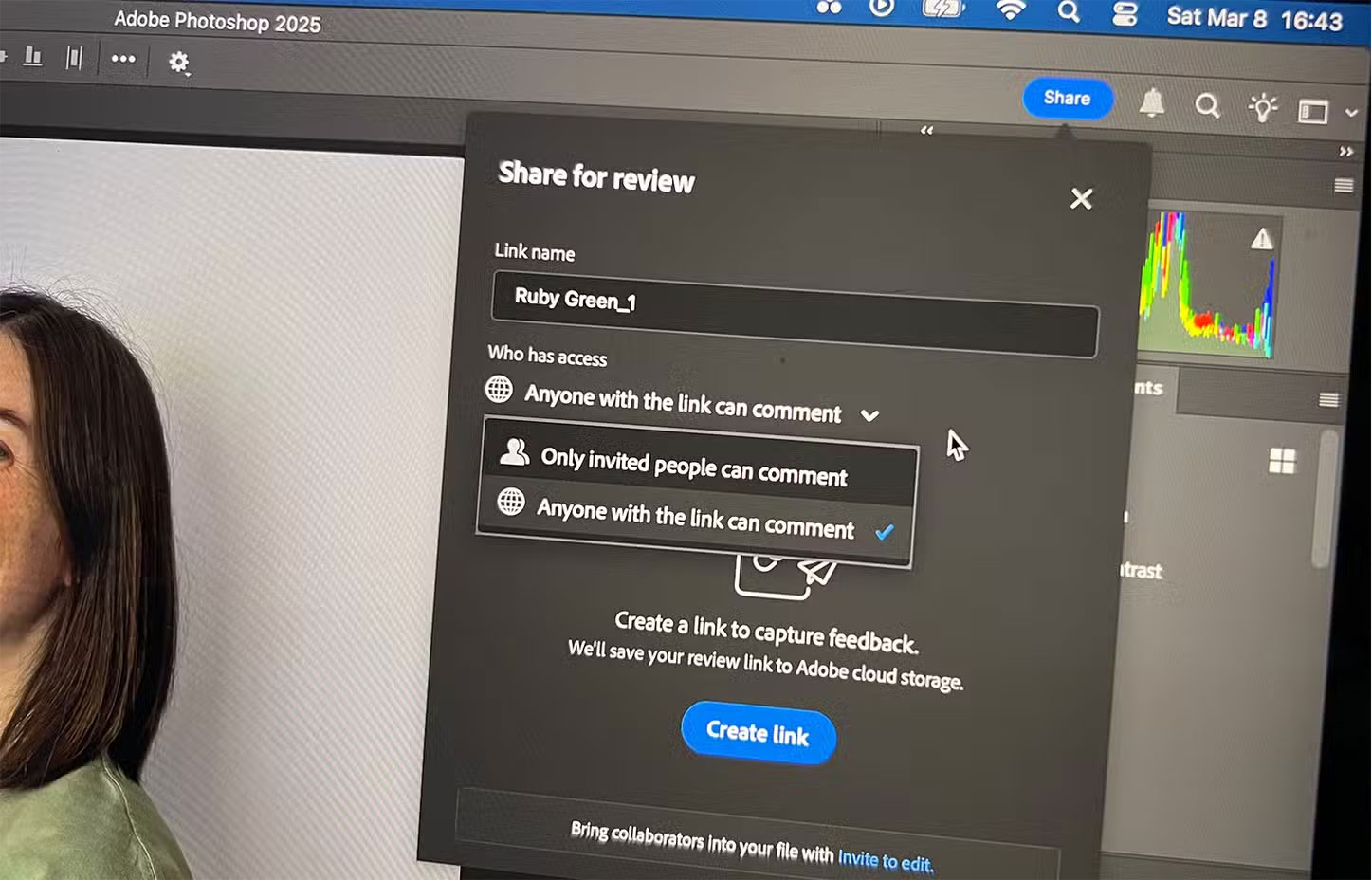 Tính năng Share for Review của Photoshop