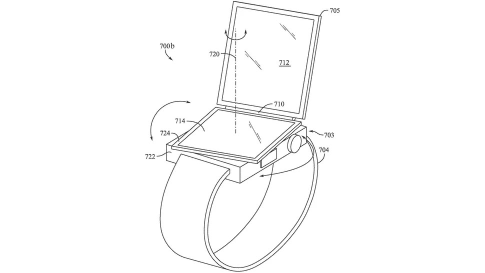Bằng sáng chế màn hình gập Apple Watch