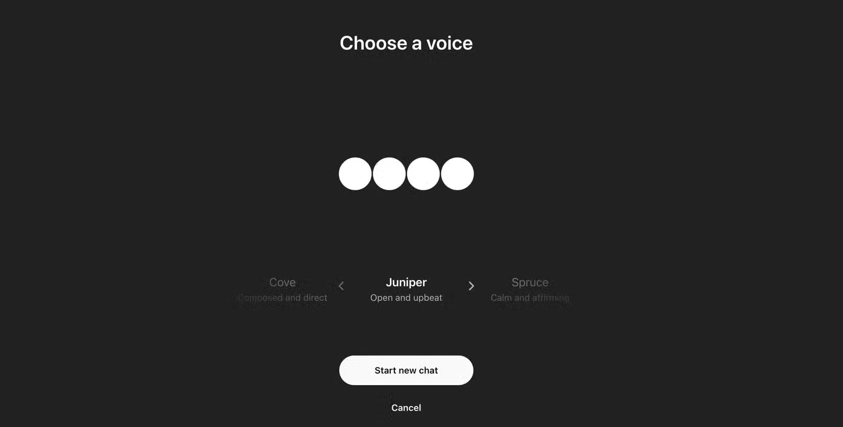Thay đổi giọng của người nói trong Voice Mode của ChatGPT.