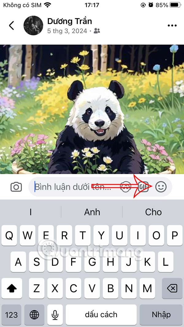 Sticker trên Facebook 