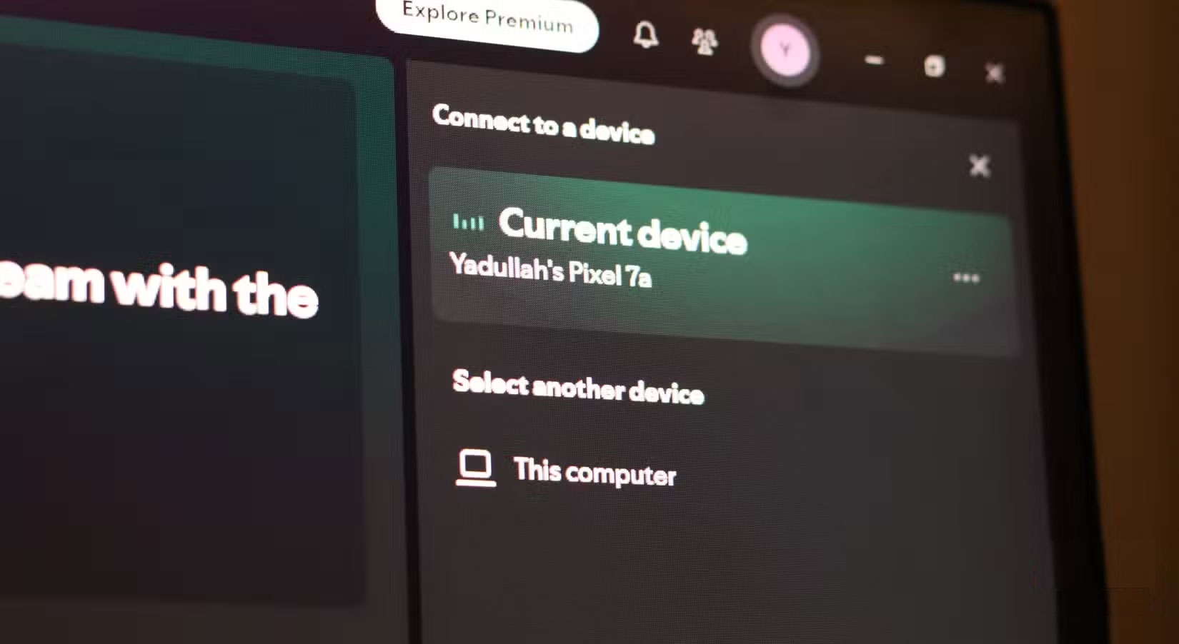 Tính năng Spotify Connect trên ứng dụng Spotify Windows