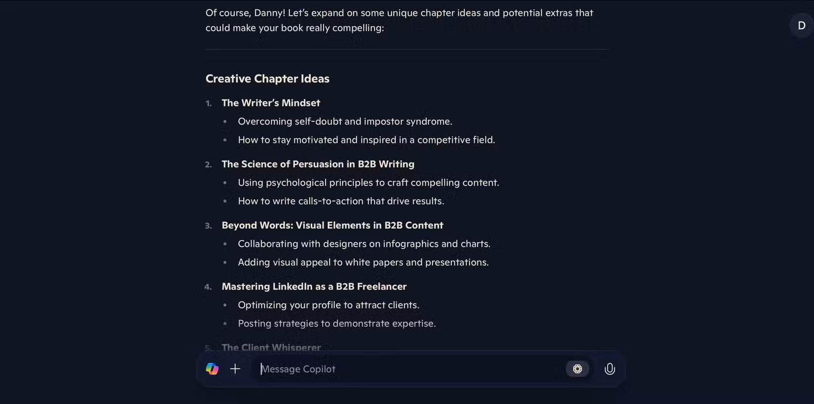 Các tính năng động não của Microsoft Copilot