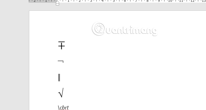 Cách dùng phím tắt Math AutoCorrect trong Word, Excel, PowerPoint