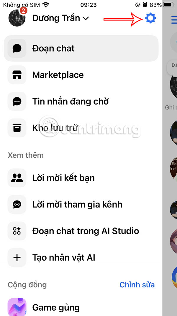 Cài đặt Messenger