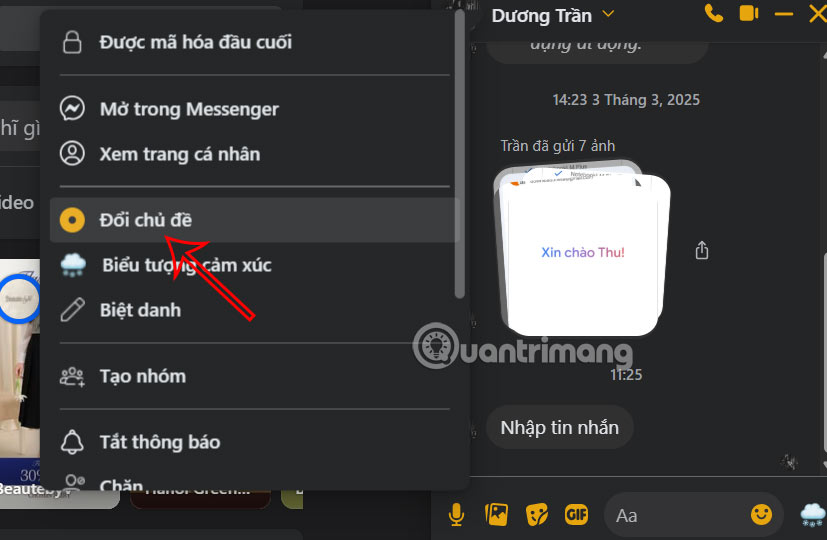 Messenger trên máy tính