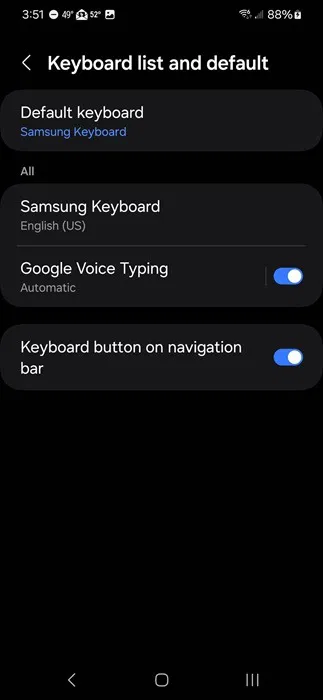 Thay đổi bàn phím trên Android.