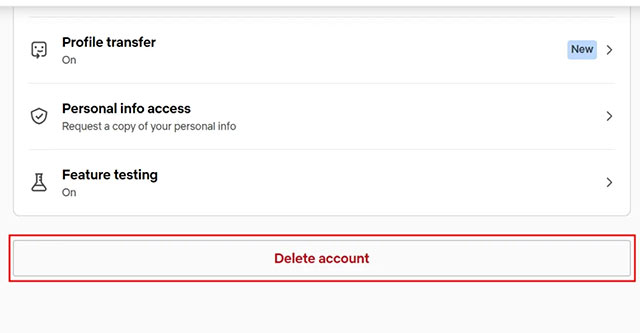 Xóa tài khoản Netflix máy tính