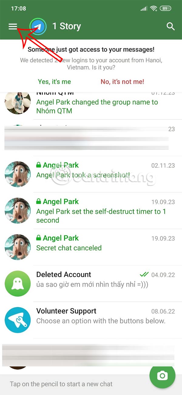 Tùy chỉnh Telegram