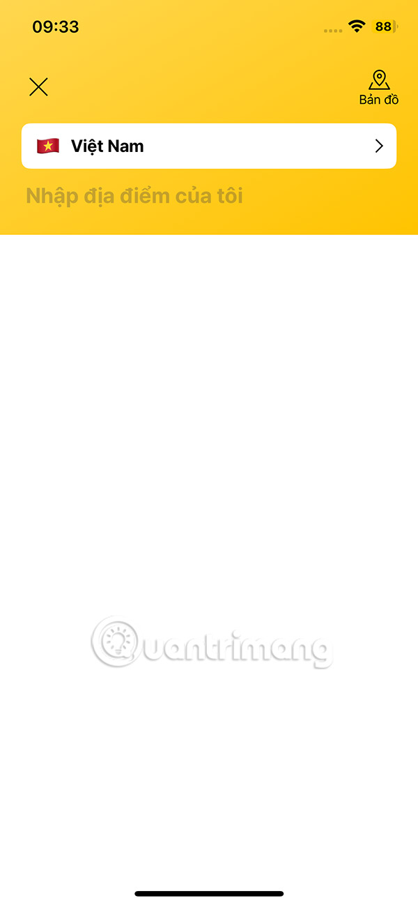 Bật định vị TADA