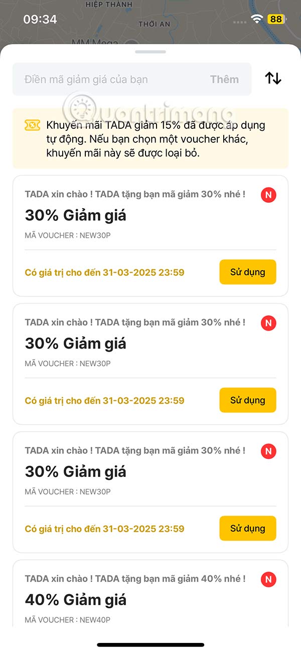 Mã giảm giá