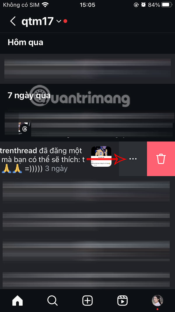 Thông báo Threads trên Instagram