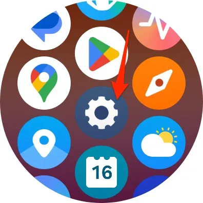 Biểu tượng Settings trên Samsung Galaxy Watch