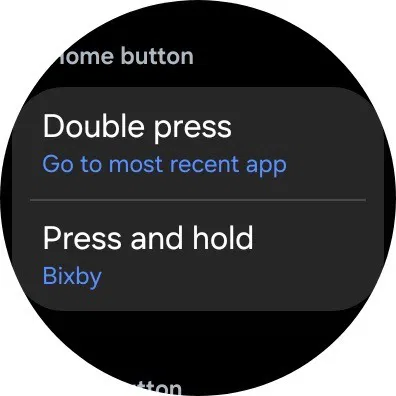 Cài đặt nút trên Samsung Galaxy Watch