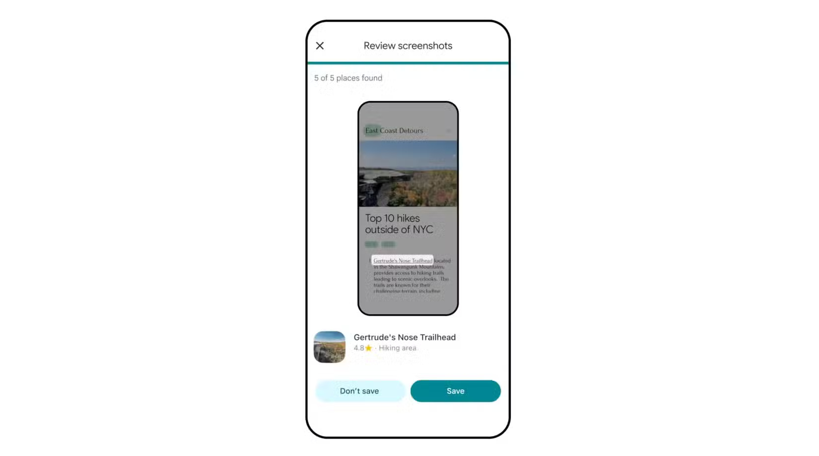 Xem lại tính năng Screenshots trong Google Maps