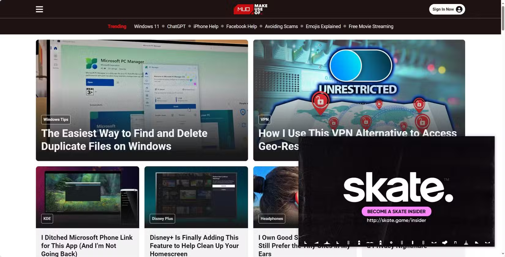 Chế độ Picture-in-Picture của Microsoft Edge.