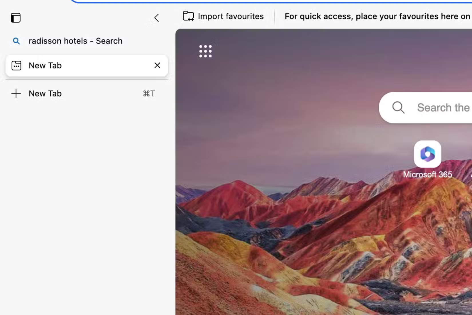 Tab dọc trong Microsoft Edge