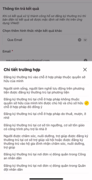 Tải hồ sơ lên VNeID