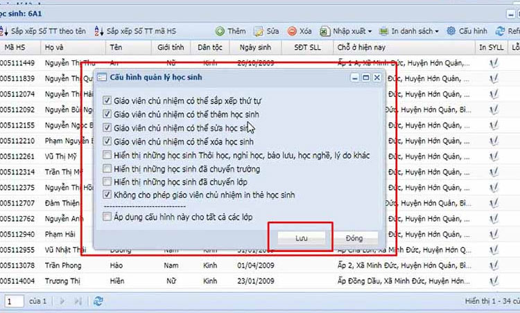 Phê duyệt quyền chỉnh sửa thông tin từ Admin trên VnEdu