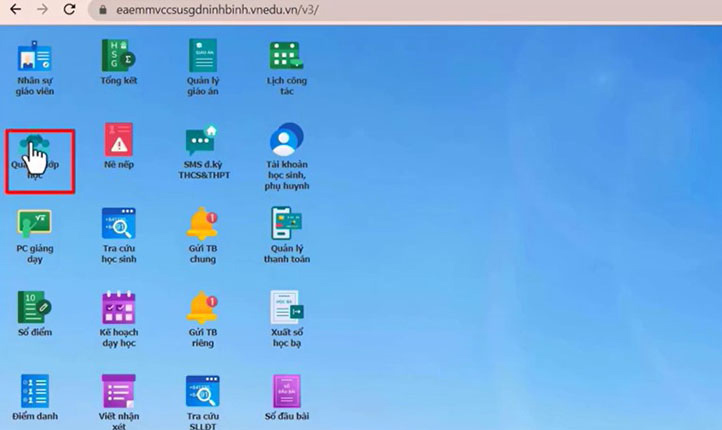 Quản lý lớp học trên VnEdu
