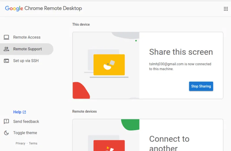 Giao diện Chrome Desktop trên Linux