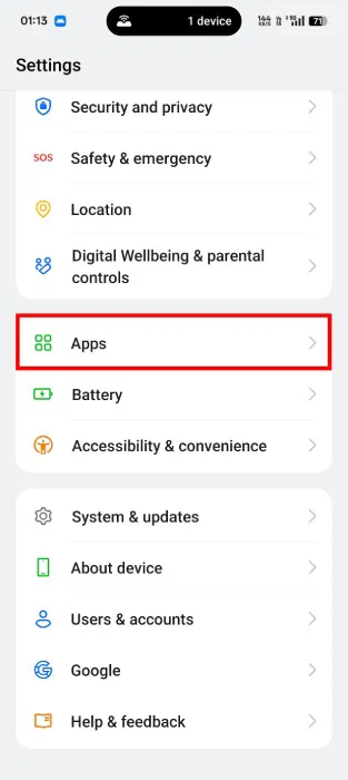 Cài đặt ứng dụng trong Android
